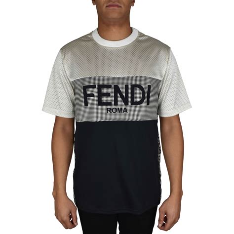 fendi t shirt men sales|men's fendi t shirt.